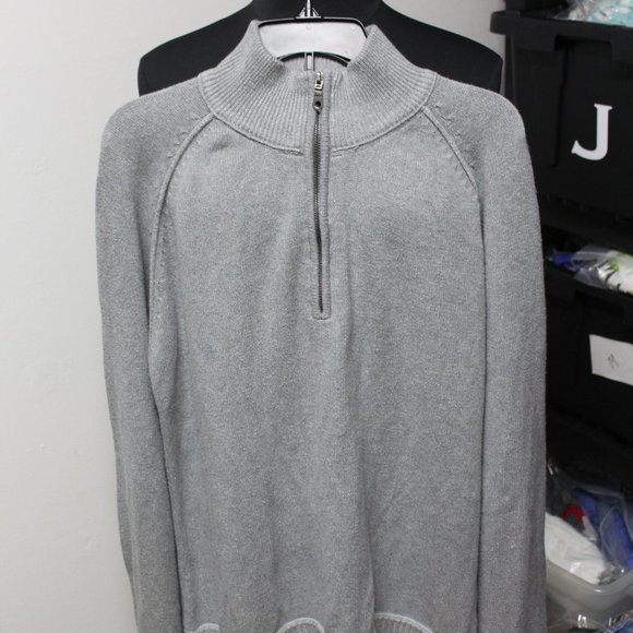 Impermeable Men's grey 1/4 zip sweater Size XL 3/$25 - Picture 1 of 8